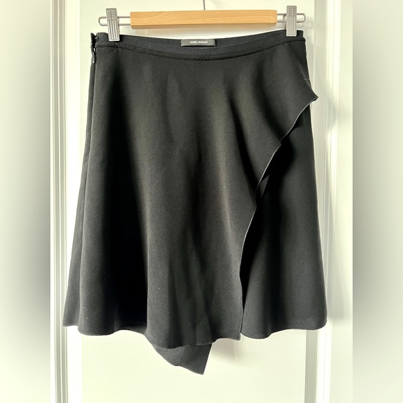BNWT Isabel Marant Black Ruffled Alize Miniskirt - Picture 2 of 8